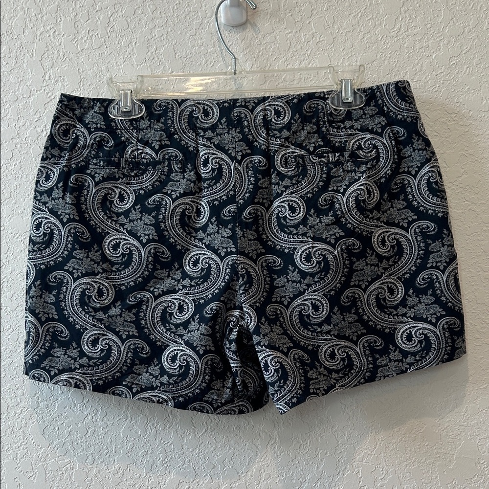 J. Crew Navy Paisley Women's Shorts - Picture 5 of 11
